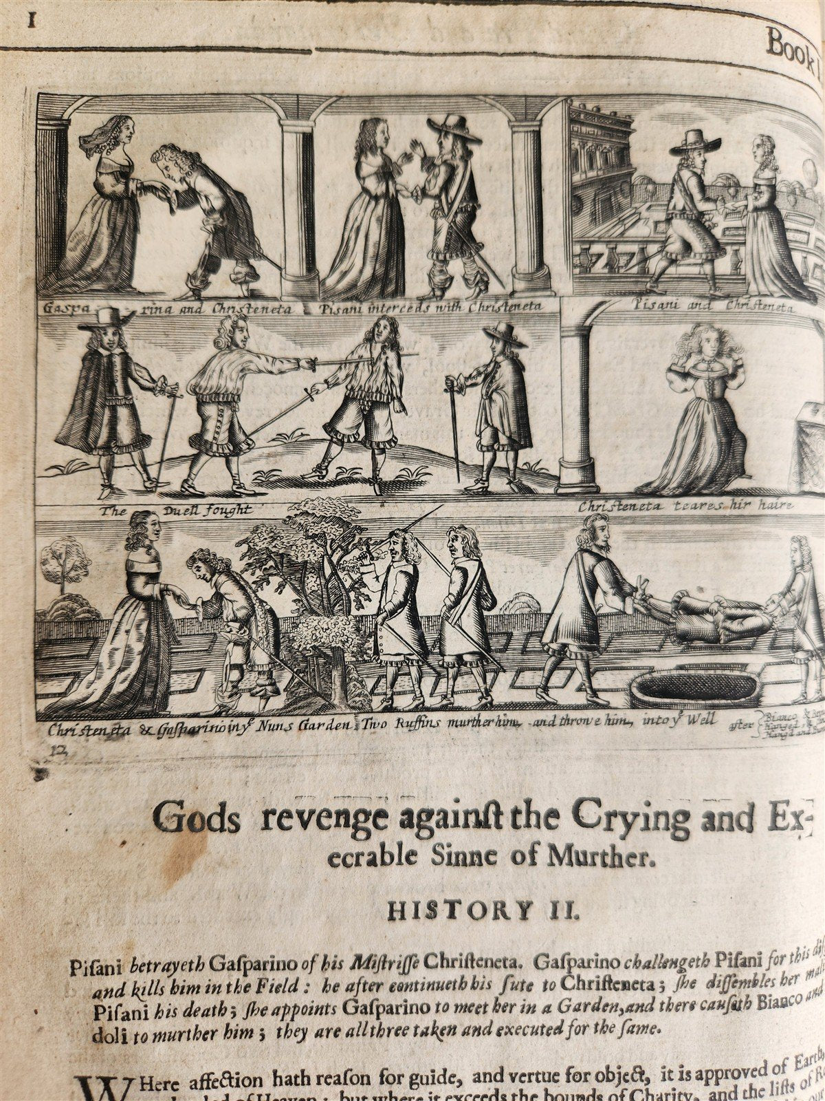 1657 Triumphs of Gods Revenge Against Crying by REYNOLDS ANTIQUE ILLUSTRATED