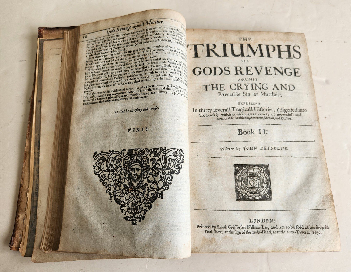 1657 Triumphs of Gods Revenge Against Crying by REYNOLDS ANTIQUE ILLUSTRATED