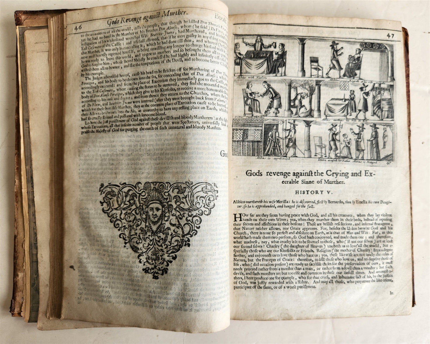 1657 Triumphs of Gods Revenge Against Crying by REYNOLDS ANTIQUE ILLUSTRATED