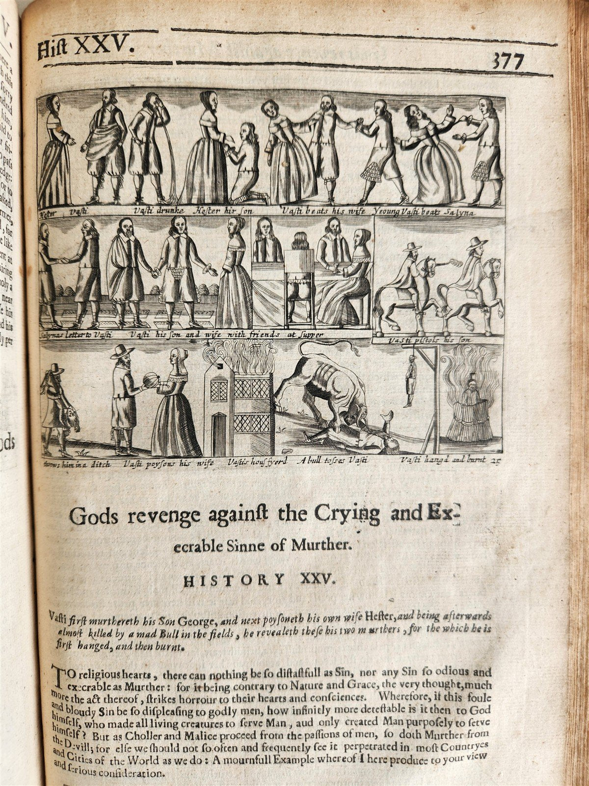 1657 Triumphs of Gods Revenge Against Crying by REYNOLDS ANTIQUE ILLUSTRATED
