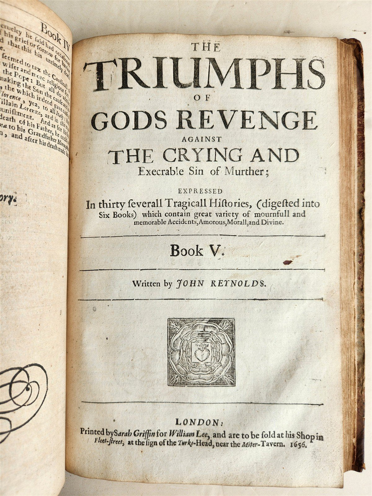 1657 Triumphs of Gods Revenge Against Crying by REYNOLDS ANTIQUE ILLUSTRATED