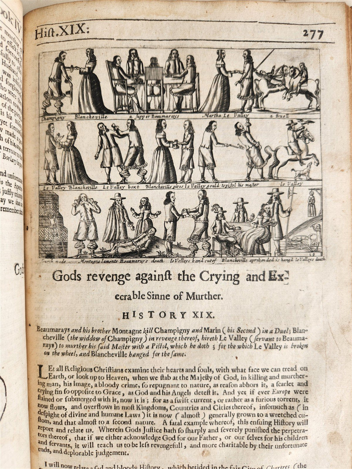 1657 Triumphs of Gods Revenge Against Crying by REYNOLDS ANTIQUE ILLUSTRATED