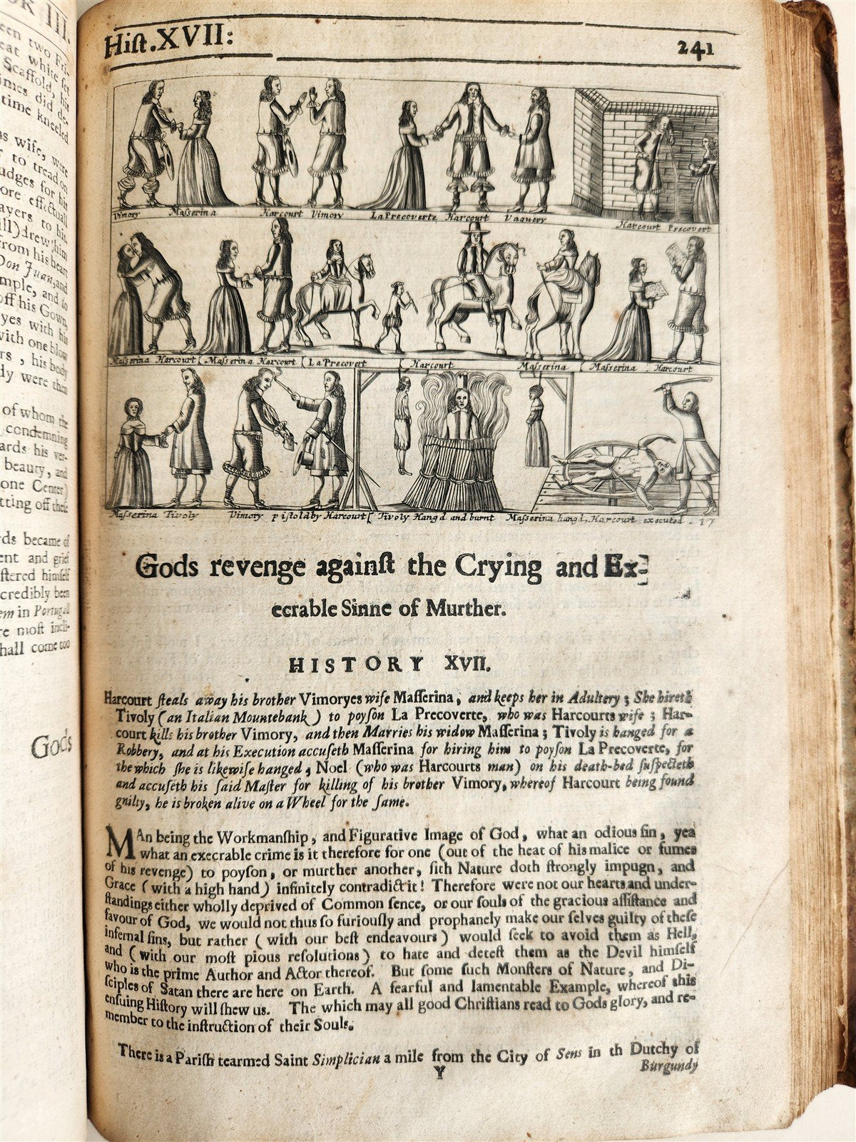 1657 Triumphs of Gods Revenge Against Crying by REYNOLDS ANTIQUE ILLUSTRATED