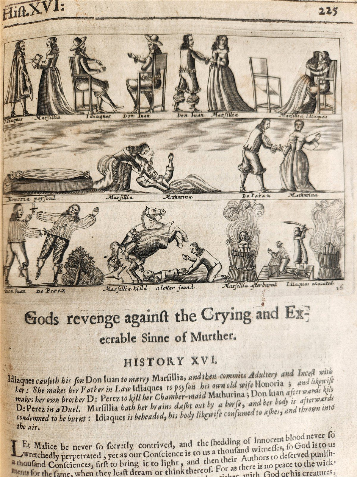 1657 Triumphs of Gods Revenge Against Crying by REYNOLDS ANTIQUE ILLUSTRATED