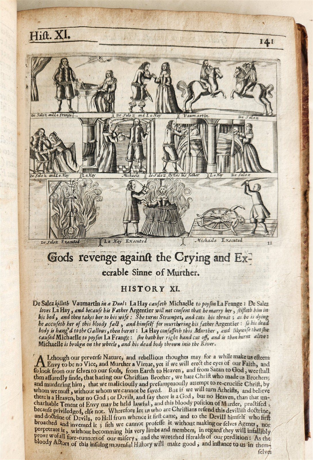 1657 Triumphs of Gods Revenge Against Crying by REYNOLDS ANTIQUE ILLUSTRATED