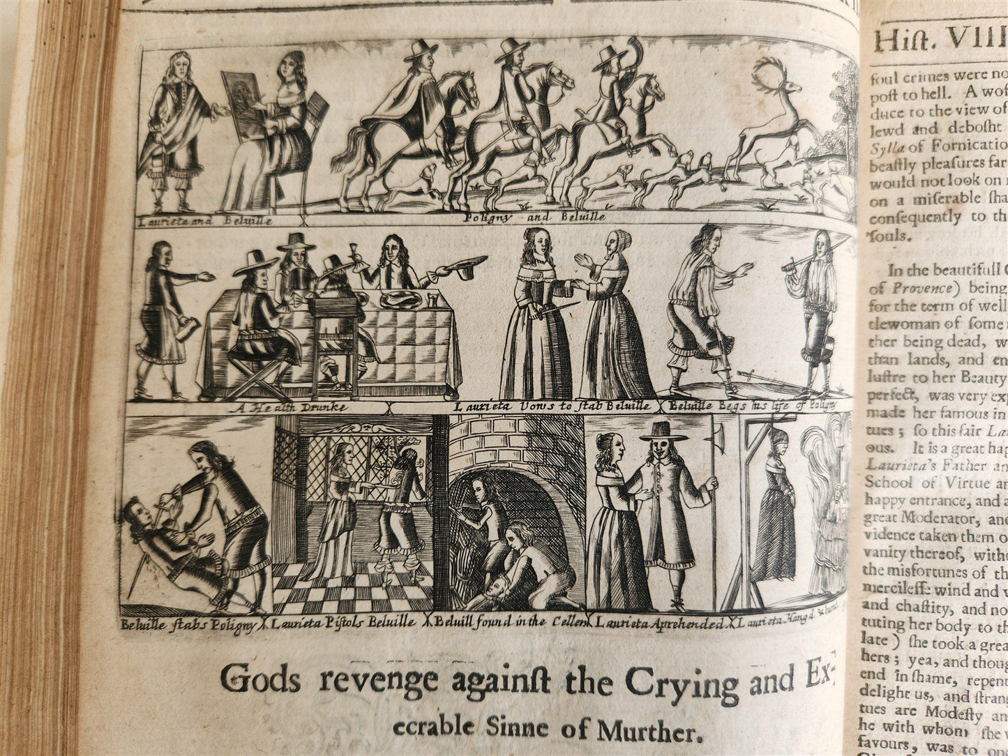 1657 Triumphs of Gods Revenge Against Crying by REYNOLDS ANTIQUE ILLUSTRATED