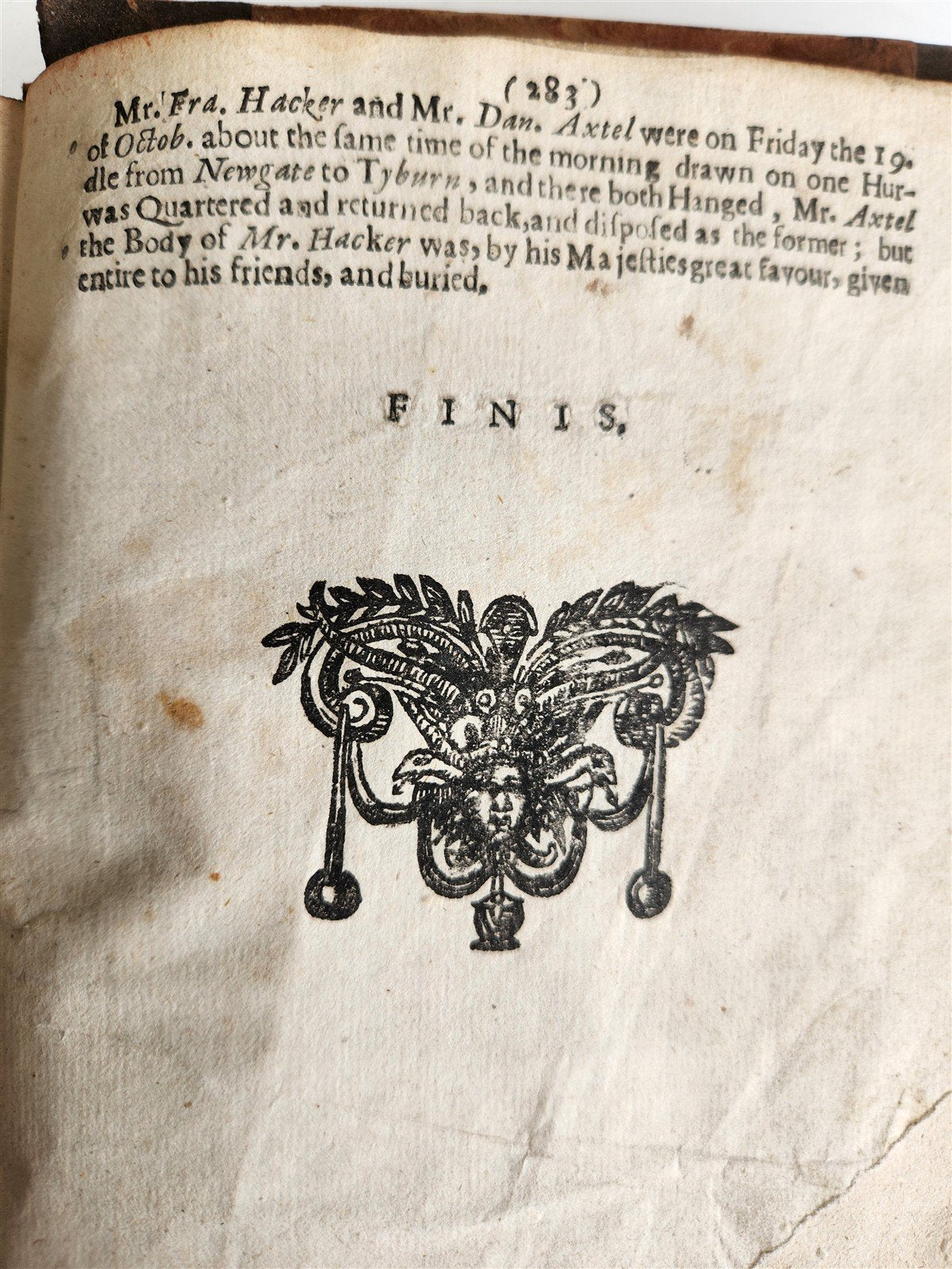 1660 Exact Impartial Accompt of Indictment Arraignment Trial Judgment ANTIQUE