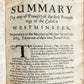 1660 Exact Impartial Accompt of Indictment Arraignment Trial Judgment ANTIQUE