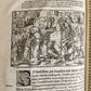 1576 ILLUSTRATED CHRONICLE pigskin bound folio ANTIQUE history & travel 15th C.