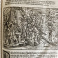 1576 ILLUSTRATED CHRONICLE pigskin bound folio ANTIQUE history & travel 15th C.