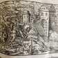 1576 ILLUSTRATED CHRONICLE pigskin bound folio ANTIQUE history & travel 15th C.