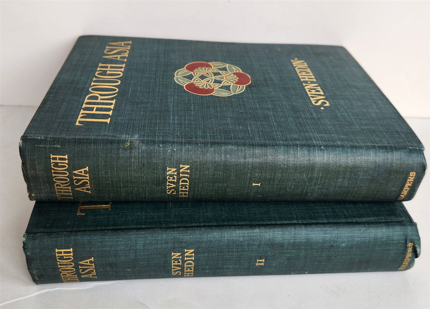 1898 THROUGH ASIA by SVEN HEDIN antique ILLUSTRATED w/ 300 PICTURES 2 volumes