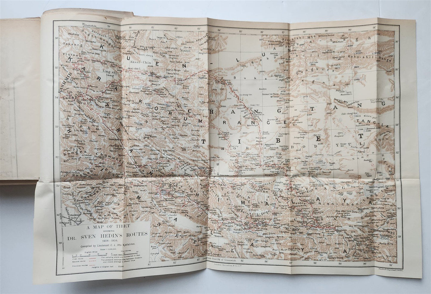 1909 TRANS-HIMALAYA DISCOVERIES & ADVENTURES in TIBET antique ILLUSTRATED 2 vols