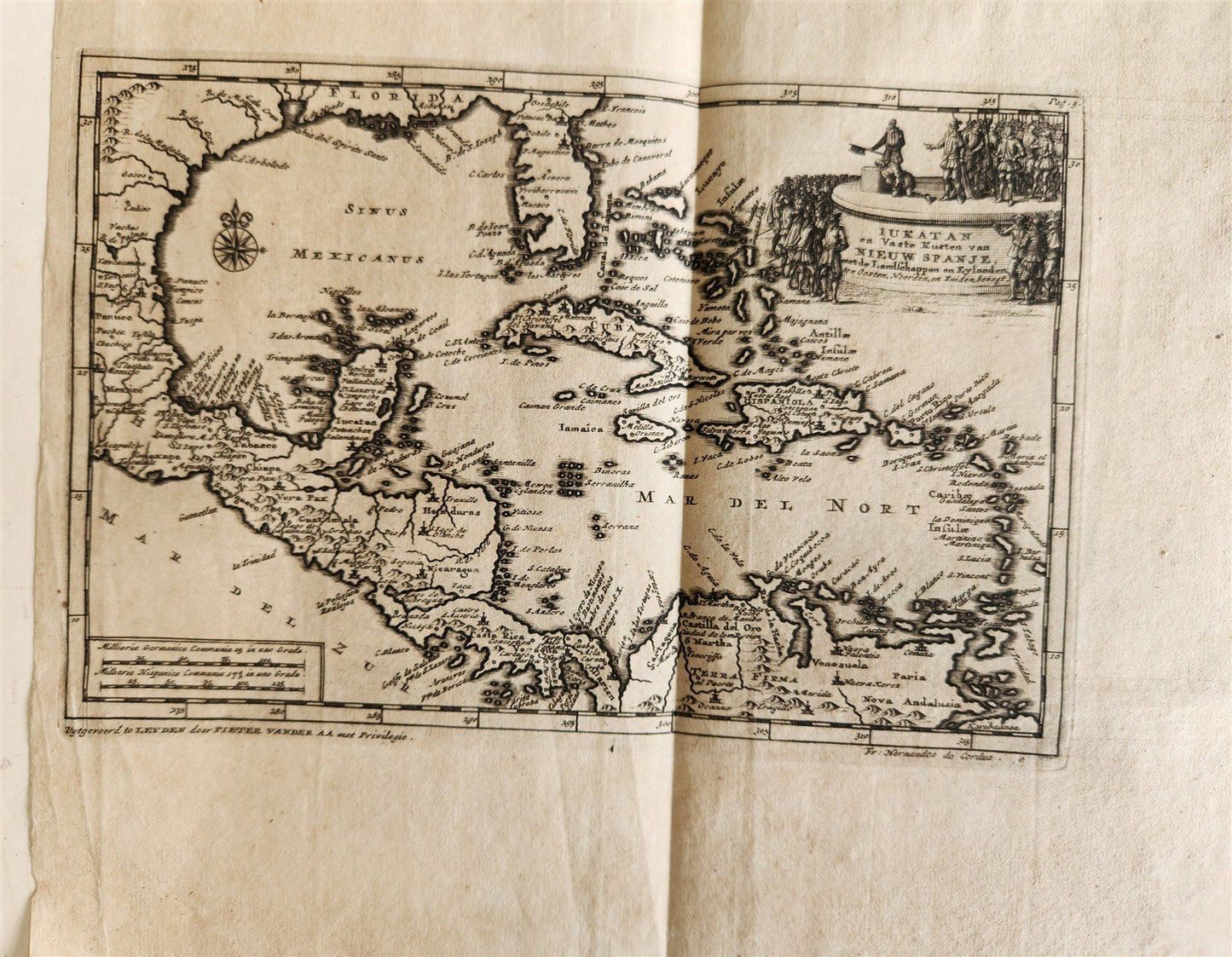 1700s ILLUSTRATED WEST INDIES MEXICO CORTES HISTORY ANTIQUE folio