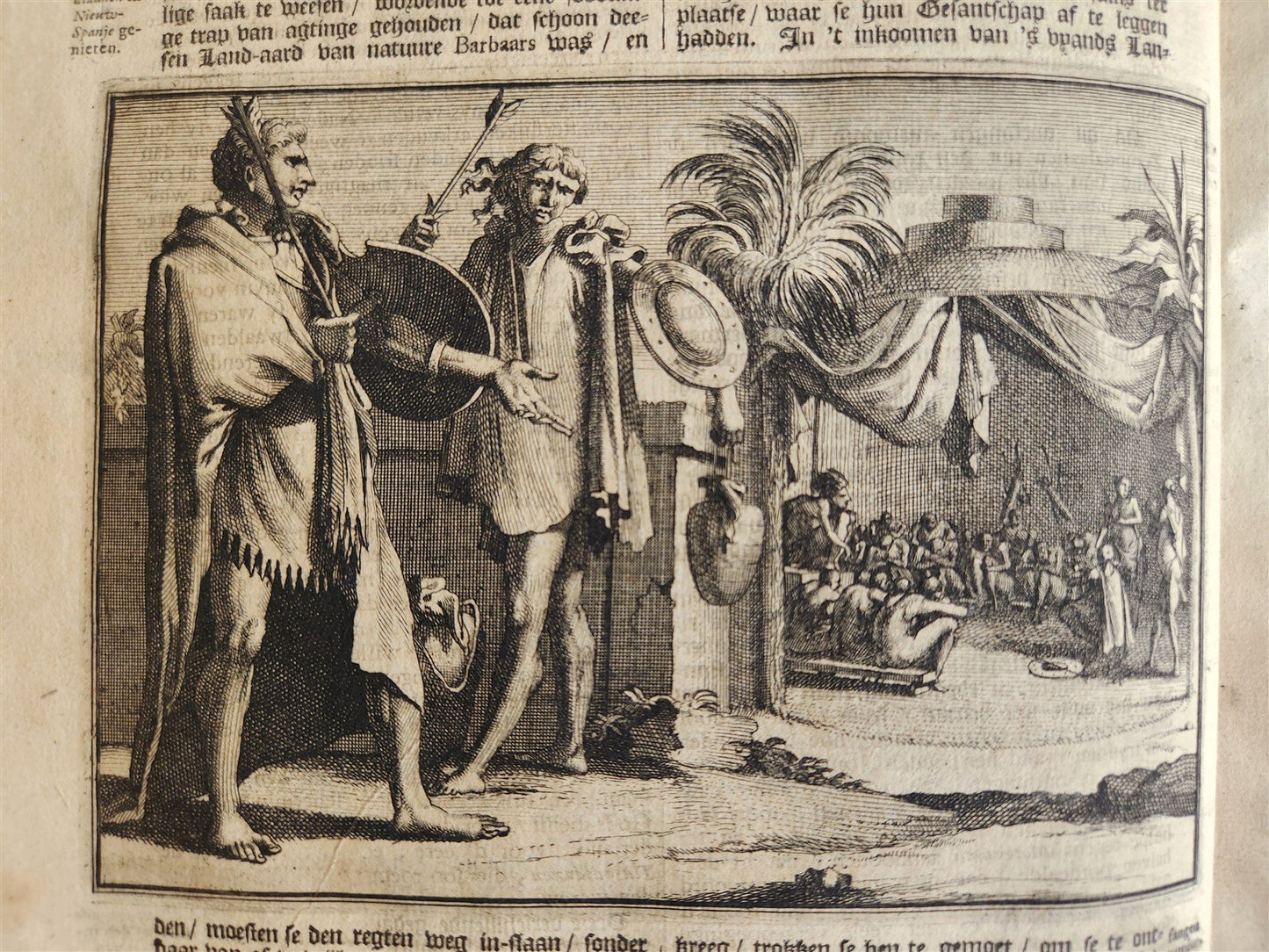 1700s ILLUSTRATED WEST INDIES MEXICO CORTES HISTORY ANTIQUE folio