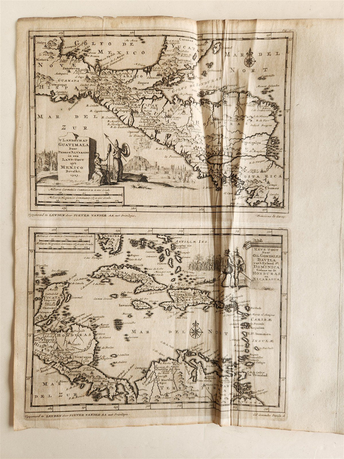 1700s ILLUSTRATED WEST INDIES MEXICO CORTES HISTORY ANTIQUE folio