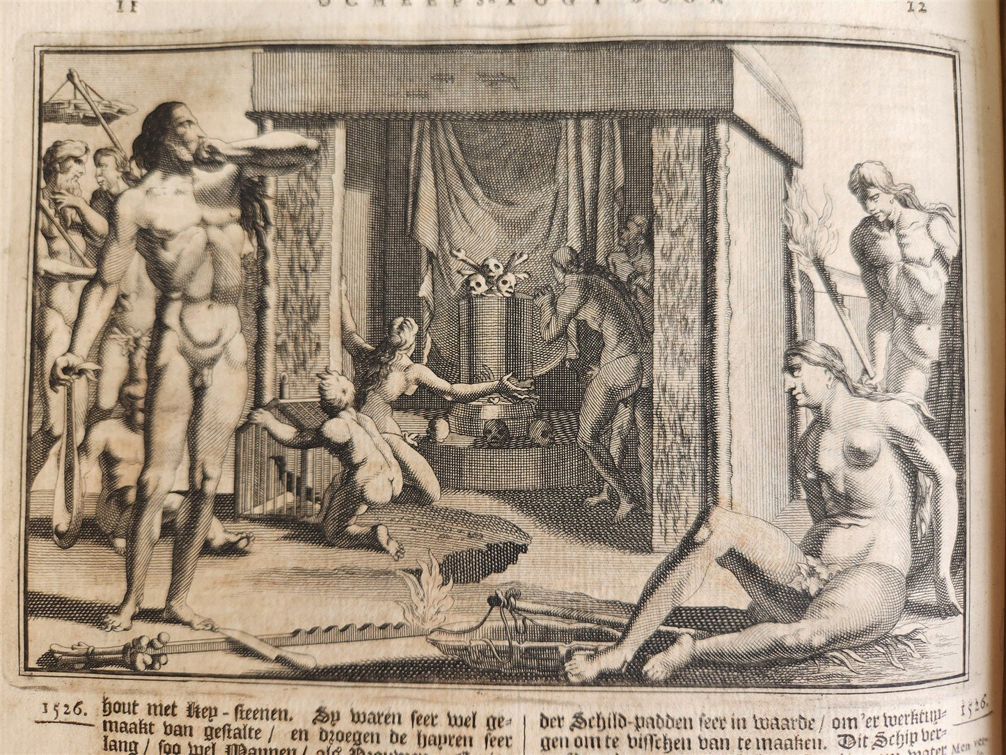 1700s ILLUSTRATED WEST INDIES MEXICO CORTES HISTORY ANTIQUE folio