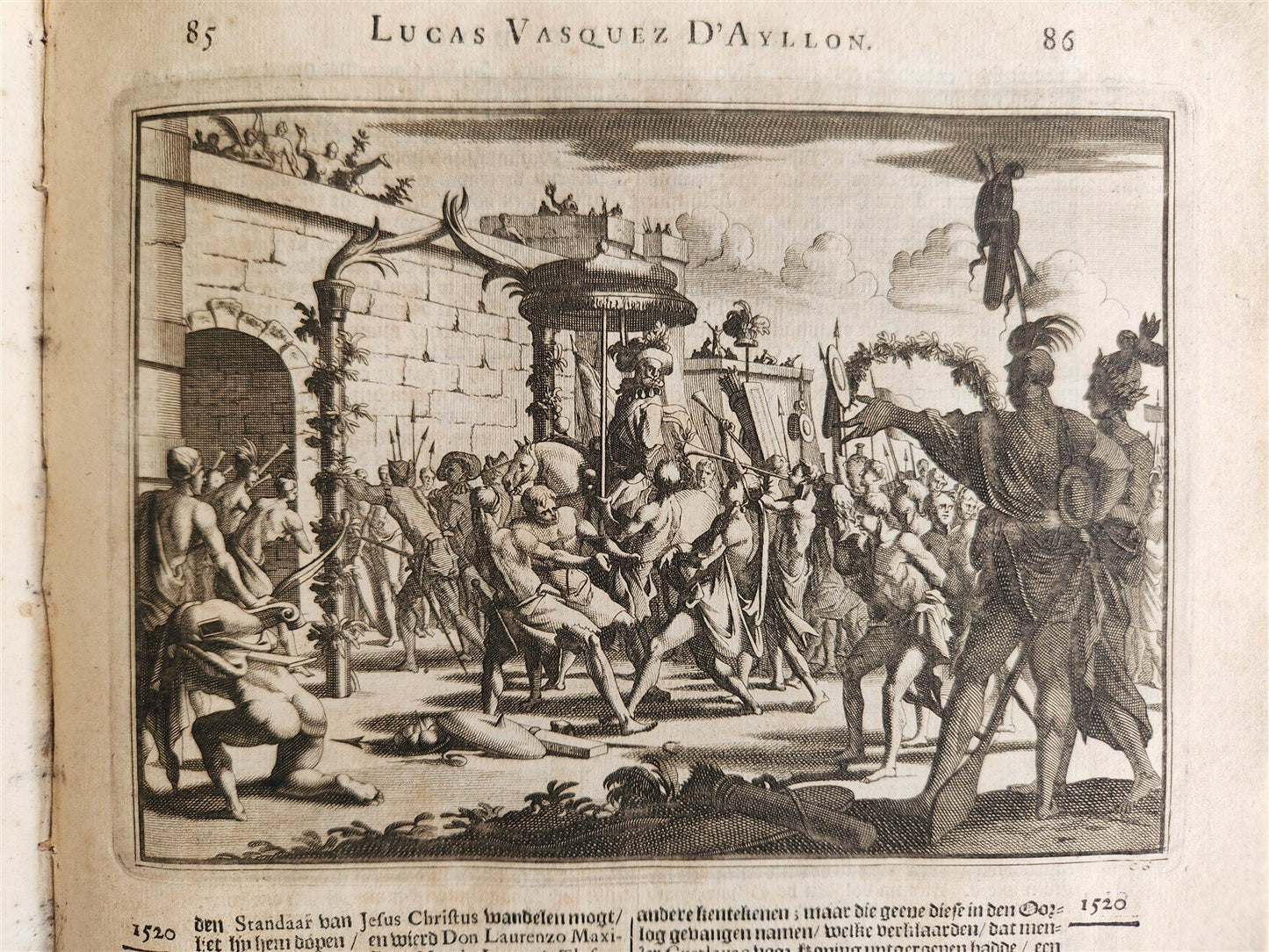 1700s ILLUSTRATED WEST INDIES MEXICO CORTES HISTORY ANTIQUE folio
