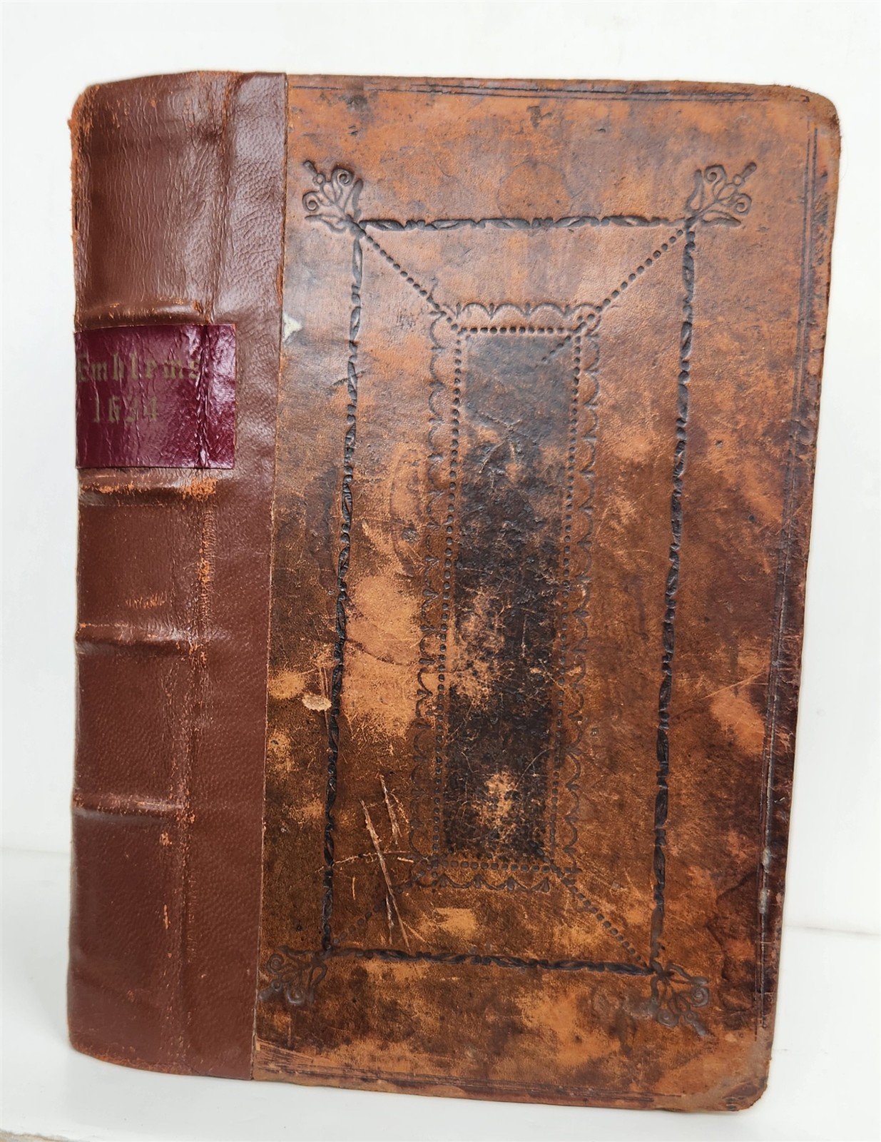 1634 ILLUSTRATED EMBLEM BOOK by Francis Quarles ANTIQUE in ENGLISH
