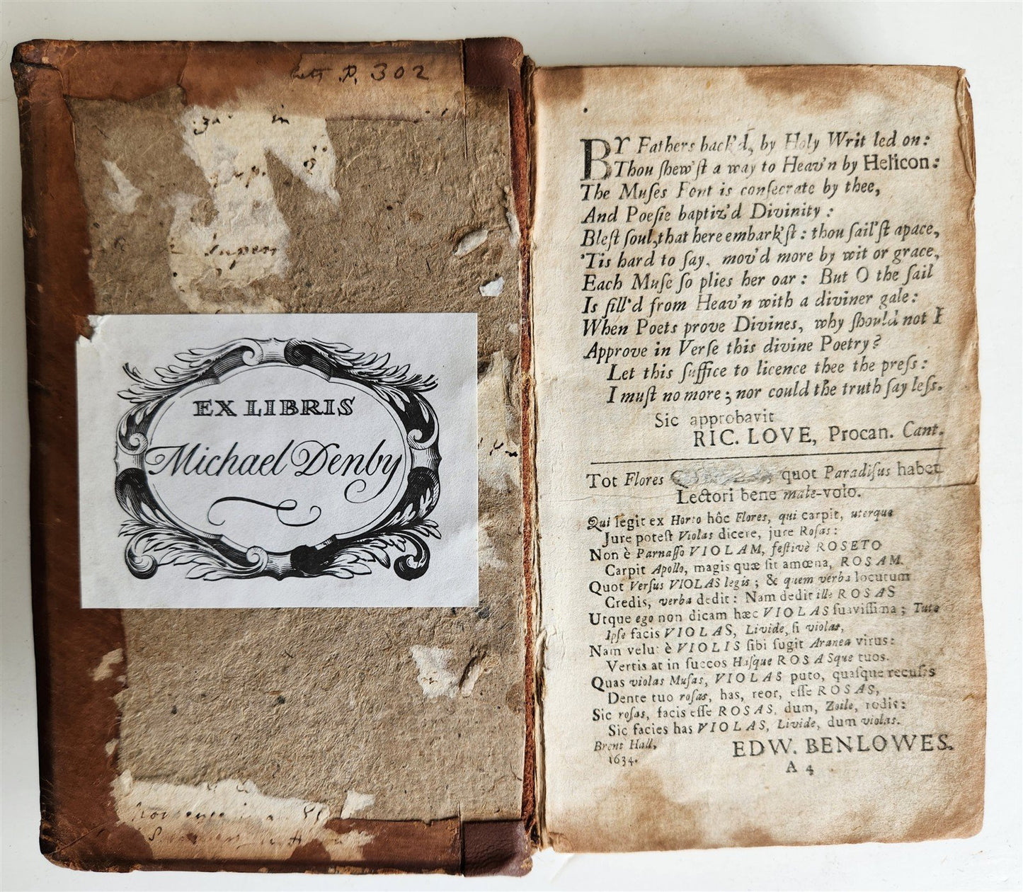 1634 ILLUSTRATED EMBLEM BOOK by Francis Quarles ANTIQUE in ENGLISH
