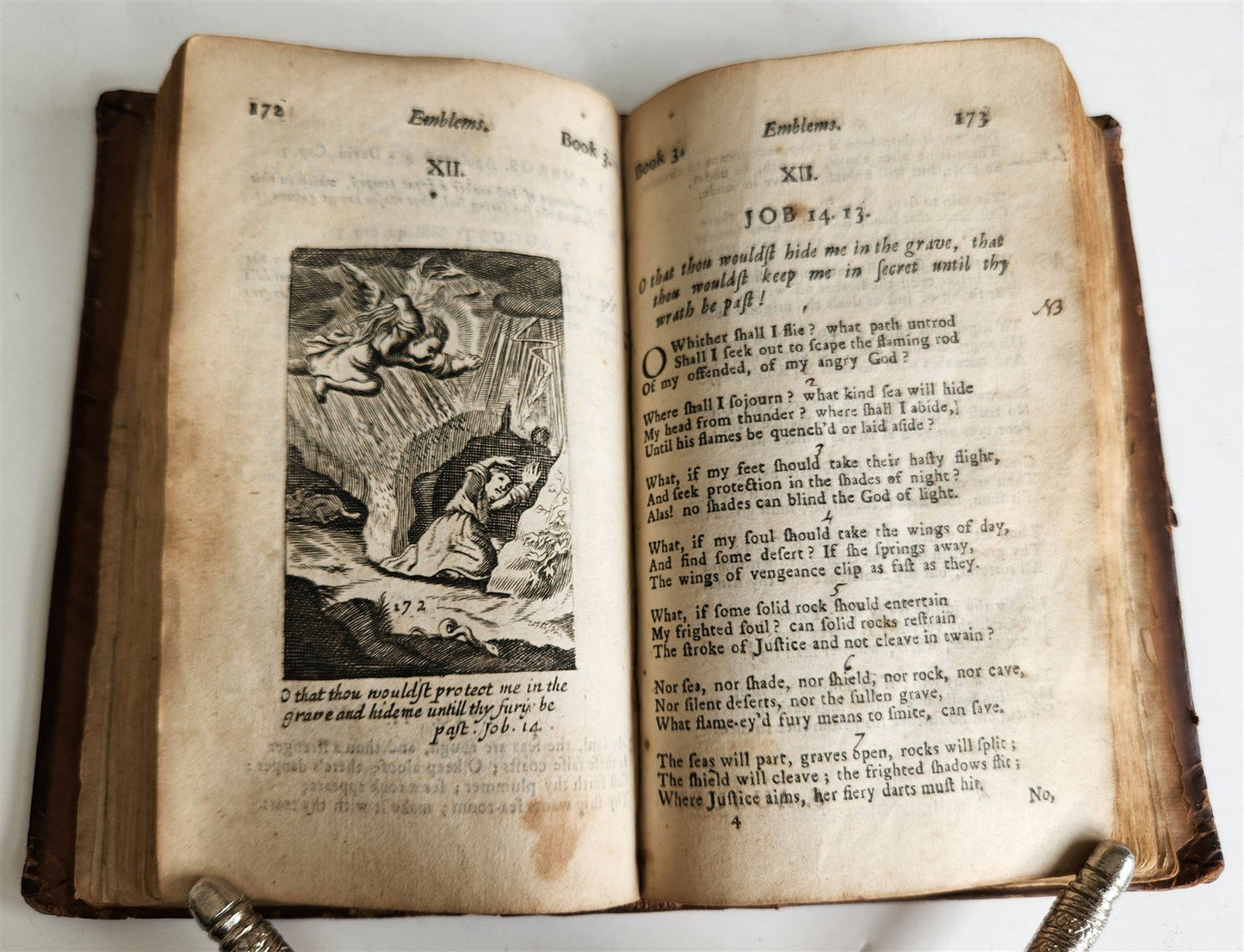 1634 ILLUSTRATED EMBLEM BOOK by Francis Quarles ANTIQUE in ENGLISH