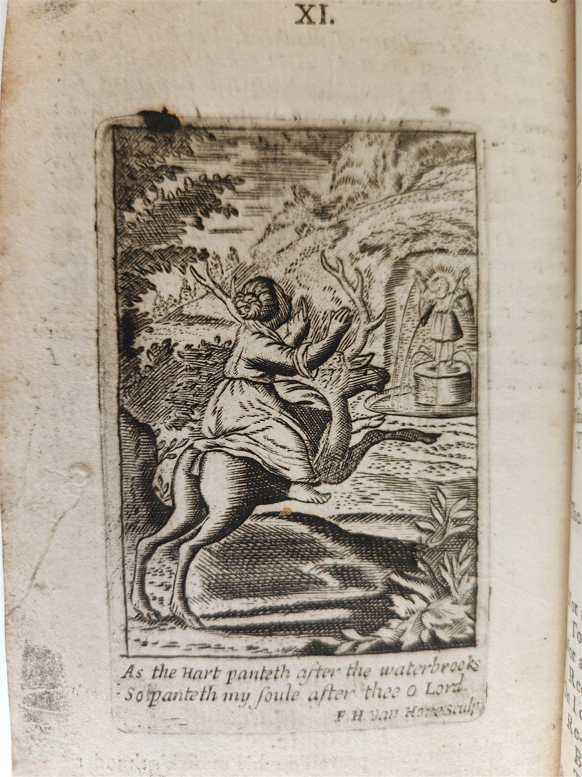 1736 ILLUSTRATED EMBLEM BOOK by Francis Quarles ANTIQUE in ENGLISH