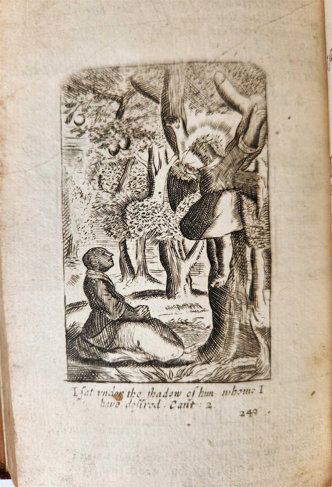 1736 ILLUSTRATED EMBLEM BOOK by Francis Quarles ANTIQUE in ENGLISH