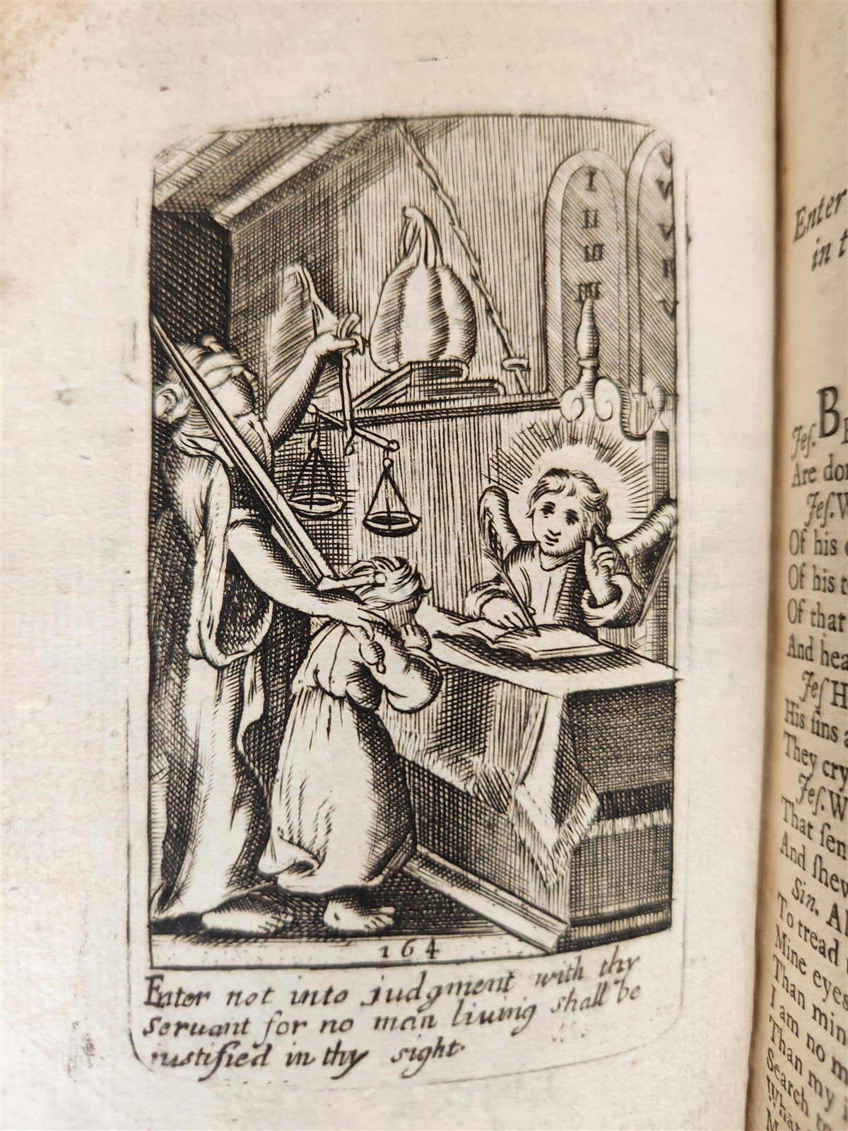 1736 ILLUSTRATED EMBLEM BOOK by Francis Quarles ANTIQUE in ENGLISH