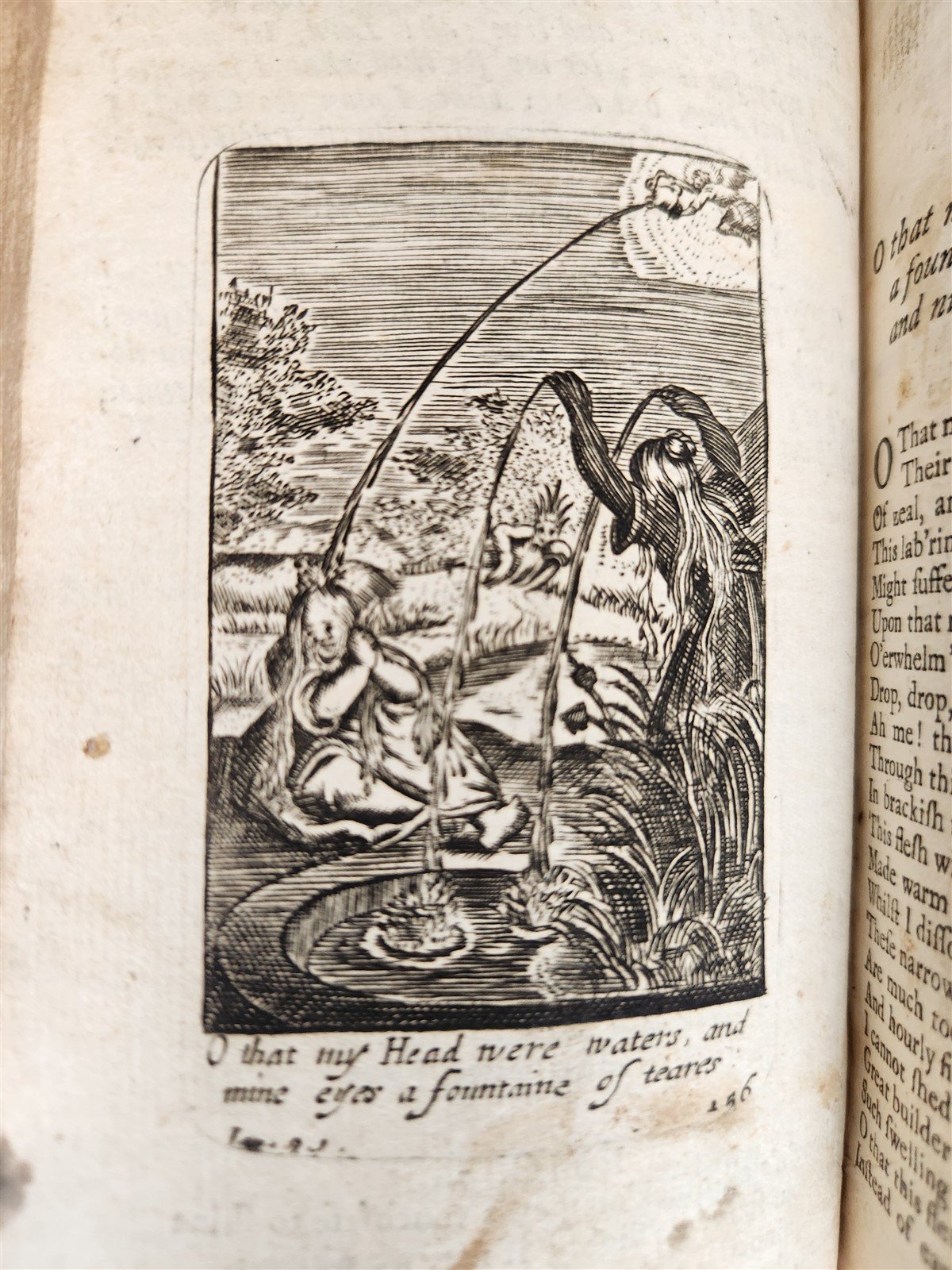 1736 ILLUSTRATED EMBLEM BOOK by Francis Quarles ANTIQUE in ENGLISH
