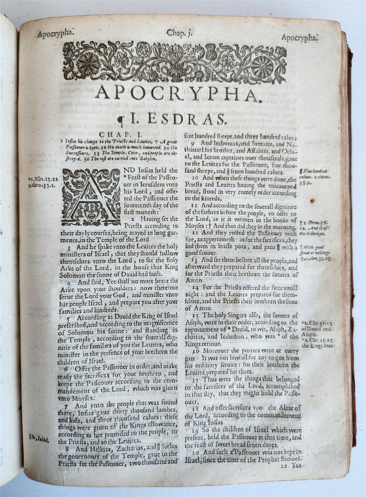 1633 BIBLE in ENGLISH antique OLD & NEW TESTAMENT by Robert Barker & John Bill