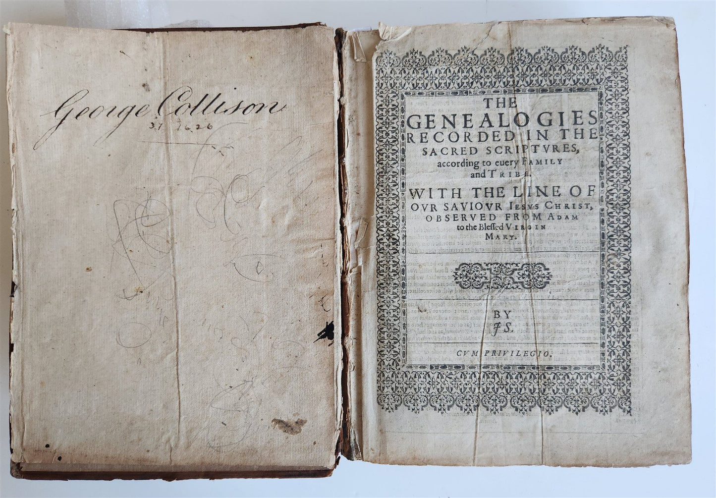 1633 BIBLE in ENGLISH antique OLD & NEW TESTAMENT by Robert Barker & John Bill