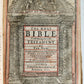 1650 BIBLE in ENGLISH antique FINE ORIGINAL BINDING w/ SILVER CORNER PIECES