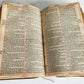1650 BIBLE in ENGLISH antique FINE ORIGINAL BINDING w/ SILVER CORNER PIECES
