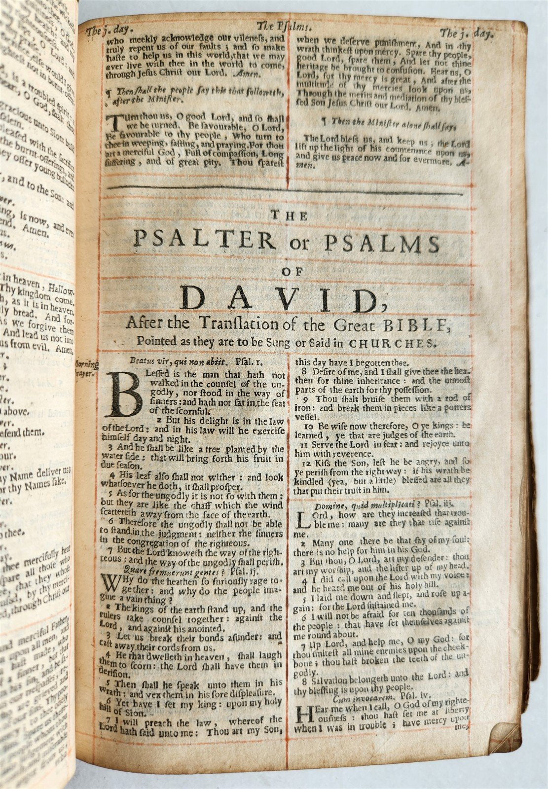 1650 BIBLE in ENGLISH antique FINE ORIGINAL BINDING w/ SILVER CORNER PIECES