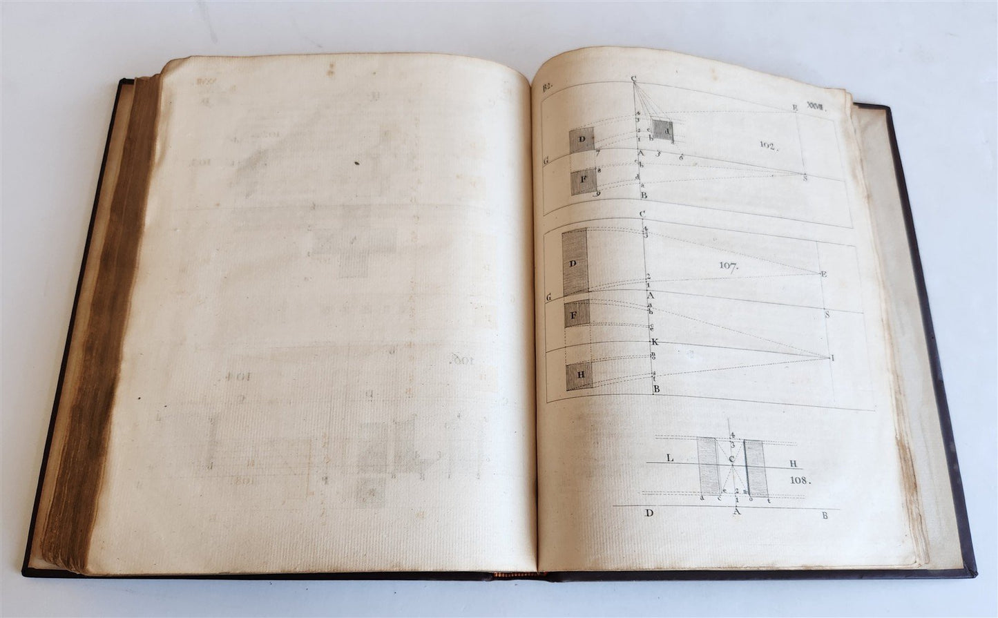 1754 ART of PERSPECTIVE & DESIGN by Joshua Kirby antique ILLUSTRATED w/51 PLATES