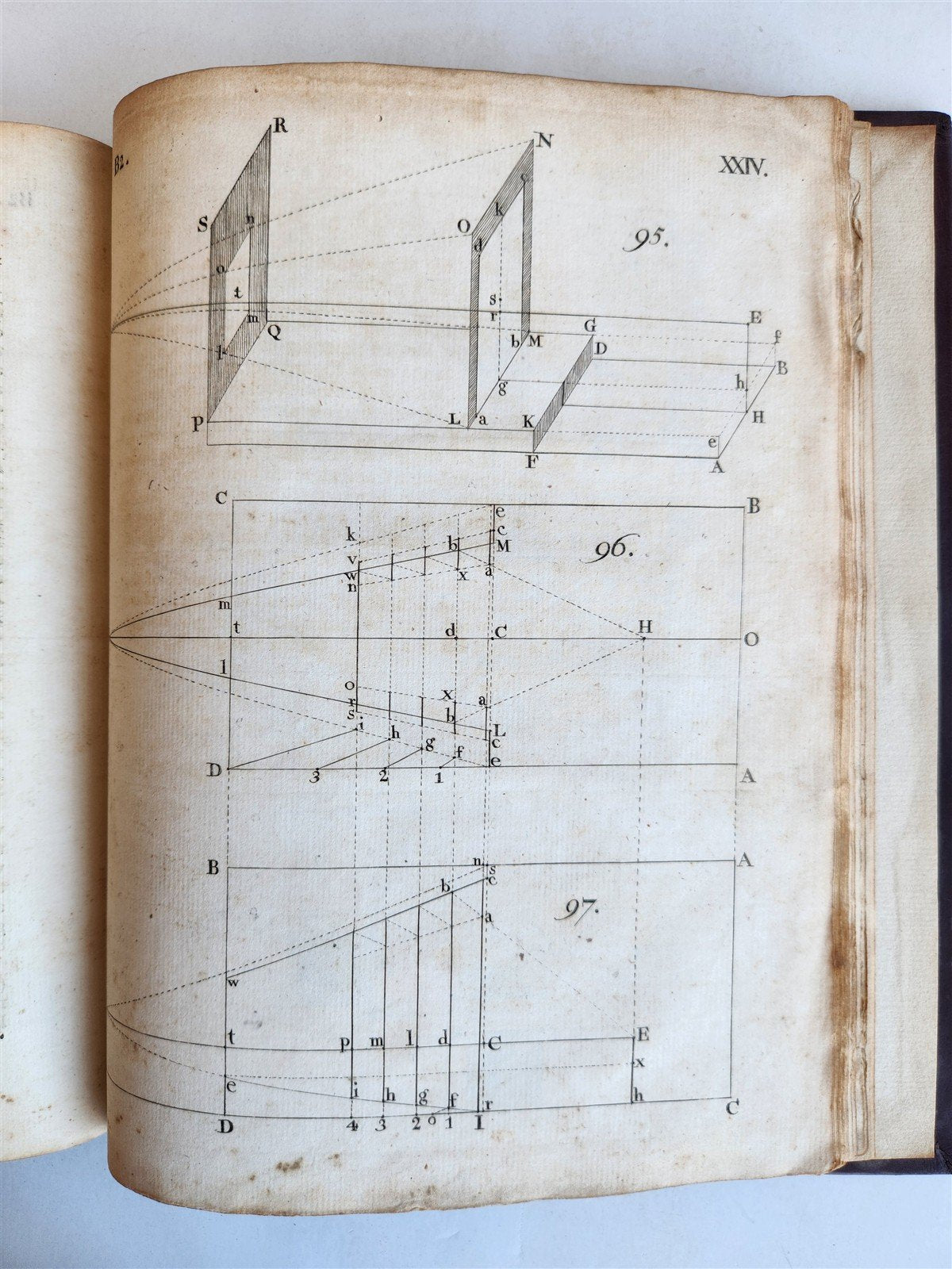 1754 ART of PERSPECTIVE & DESIGN by Joshua Kirby antique ILLUSTRATED w/51 PLATES