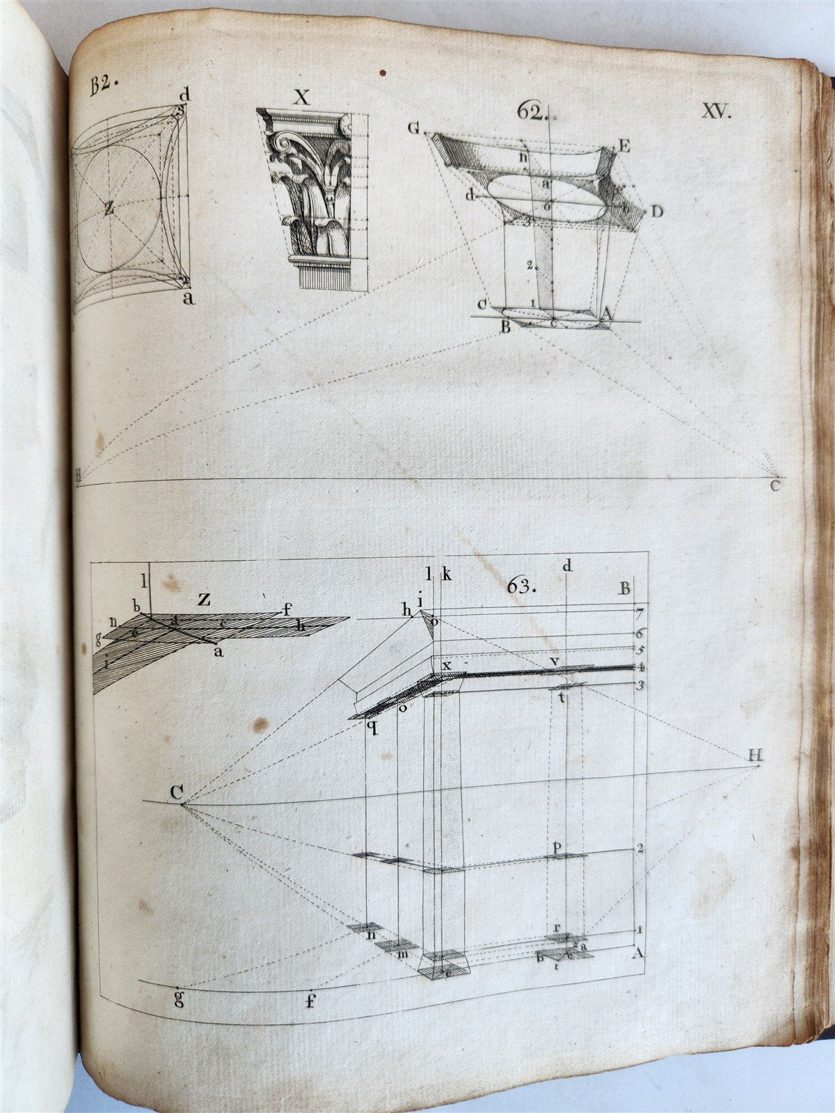 1754 ART of PERSPECTIVE & DESIGN by Joshua Kirby antique ILLUSTRATED w/51 PLATES