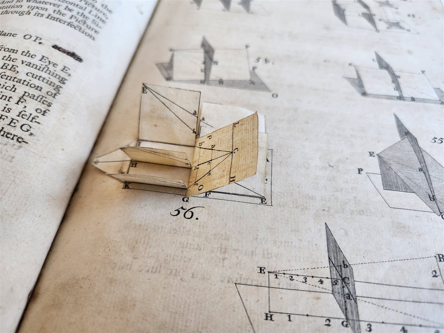 1754 ART of PERSPECTIVE & DESIGN by Joshua Kirby antique ILLUSTRATED w/51 PLATES