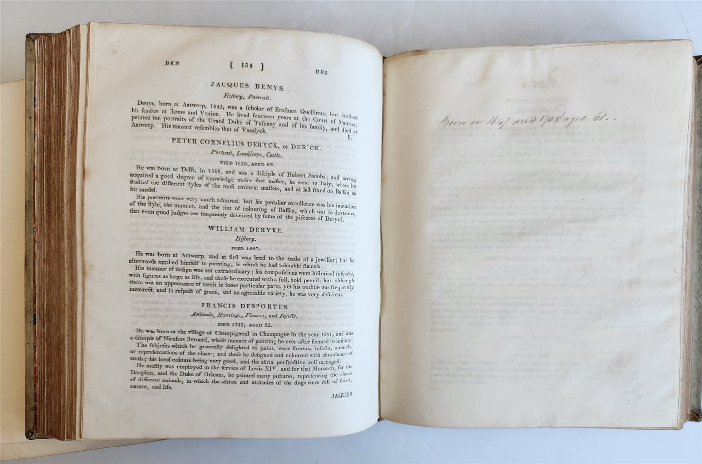 1805 DICTIONARY of PAINTERS by Matthew Pilkington 2 VELLUM BOUND VOLUMES antique