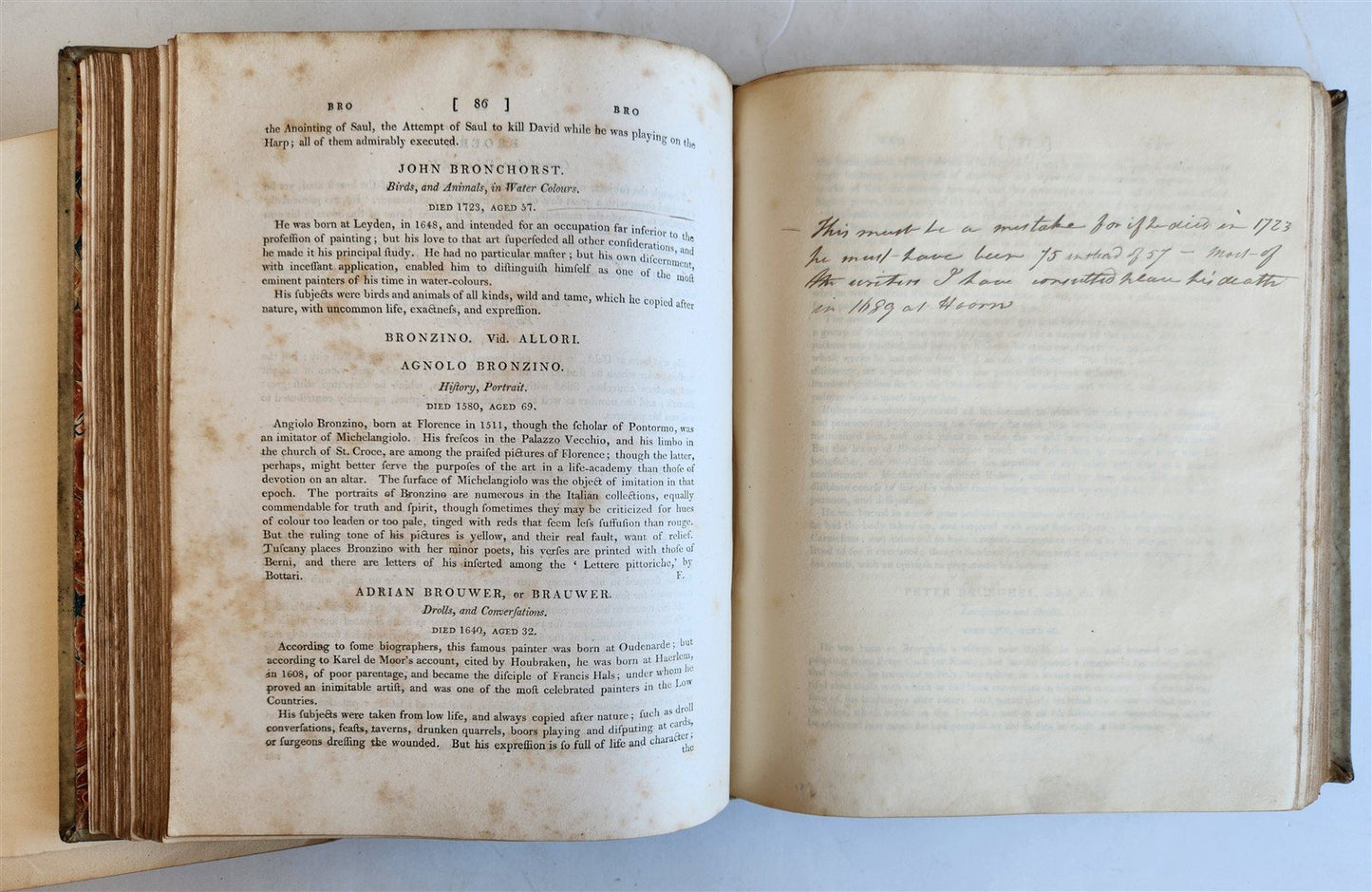 1805 DICTIONARY of PAINTERS by Matthew Pilkington 2 VELLUM BOUND VOLUMES antique