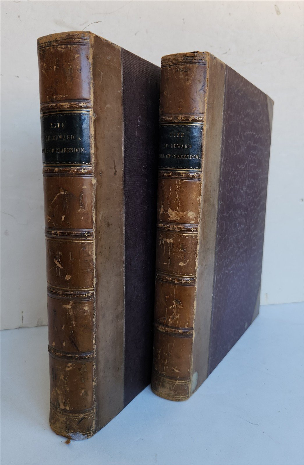 1817 Life of Edward Earl of Clarendon 2 VOLUMES antique