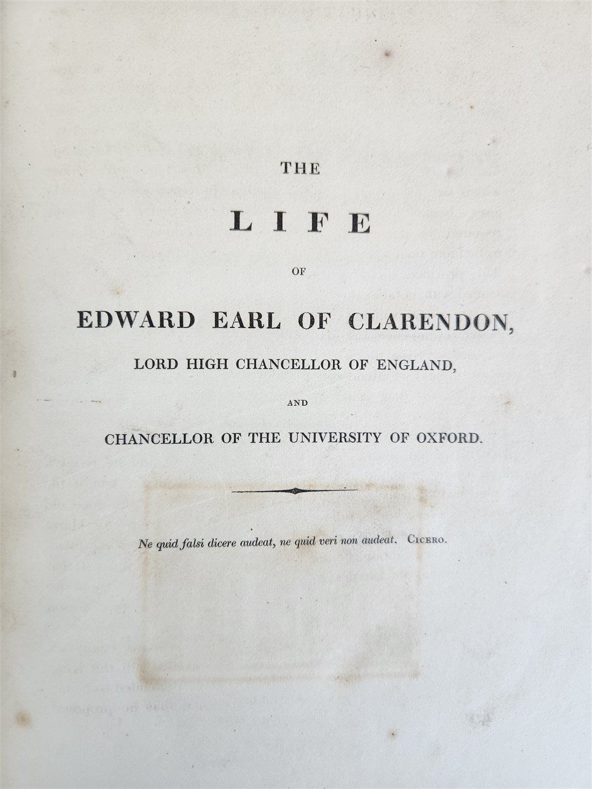 1817 Life of Edward Earl of Clarendon 2 VOLUMES antique