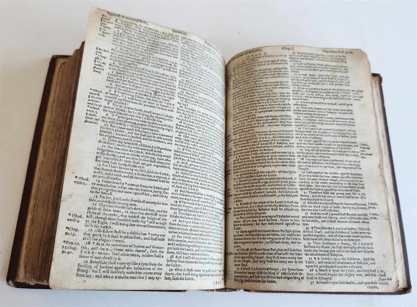1618 BIBLE in ENGLISH antique OLD & NEW TESTAMENT by Bonham Norton and John Bill