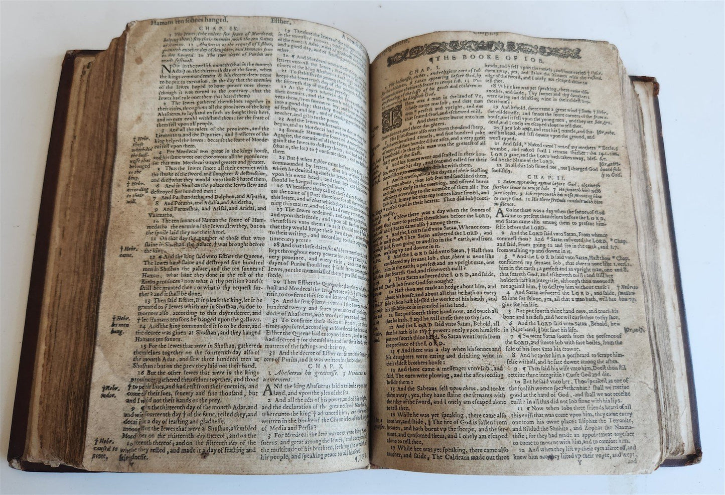 1618 BIBLE in ENGLISH antique OLD & NEW TESTAMENT by Bonham Norton and John Bill