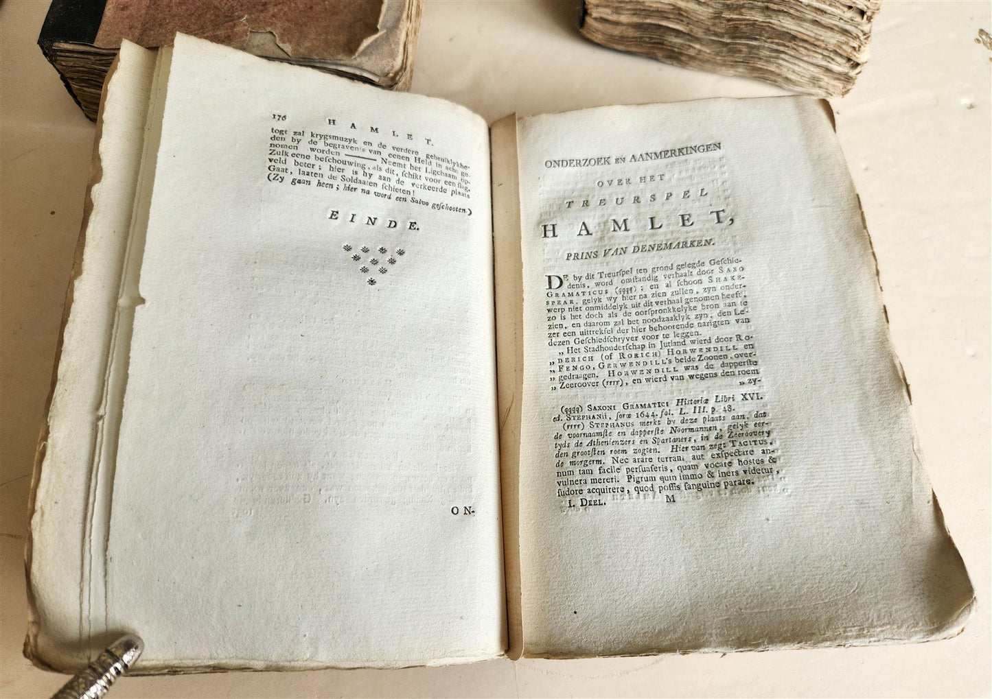 1778-1782 WILLIAM SHAKESPEARE's TOONEELSPELEN antique 4 VOLUMES in DUTCH