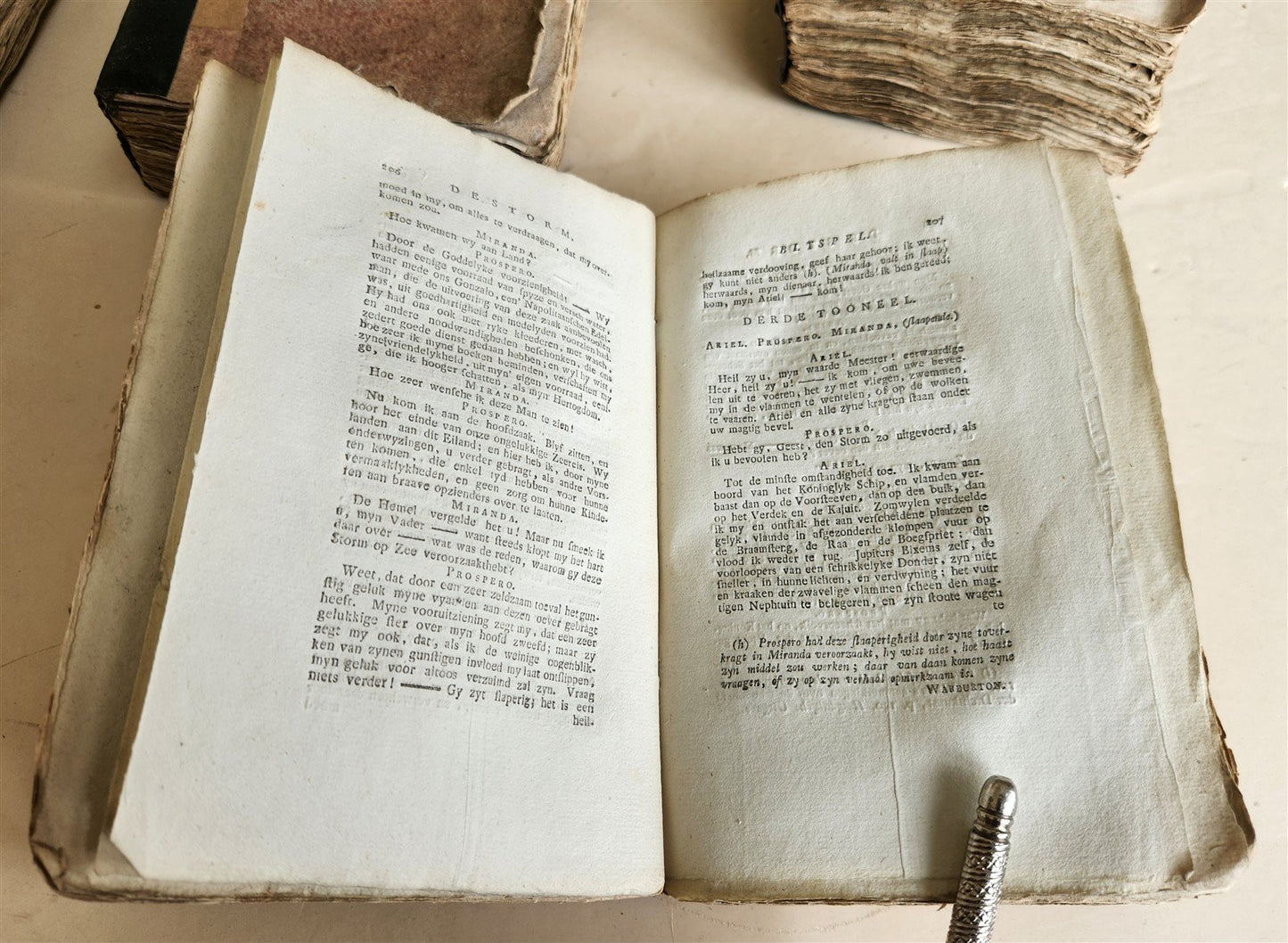 1778-1782 WILLIAM SHAKESPEARE's TOONEELSPELEN antique 4 VOLUMES in DUTCH