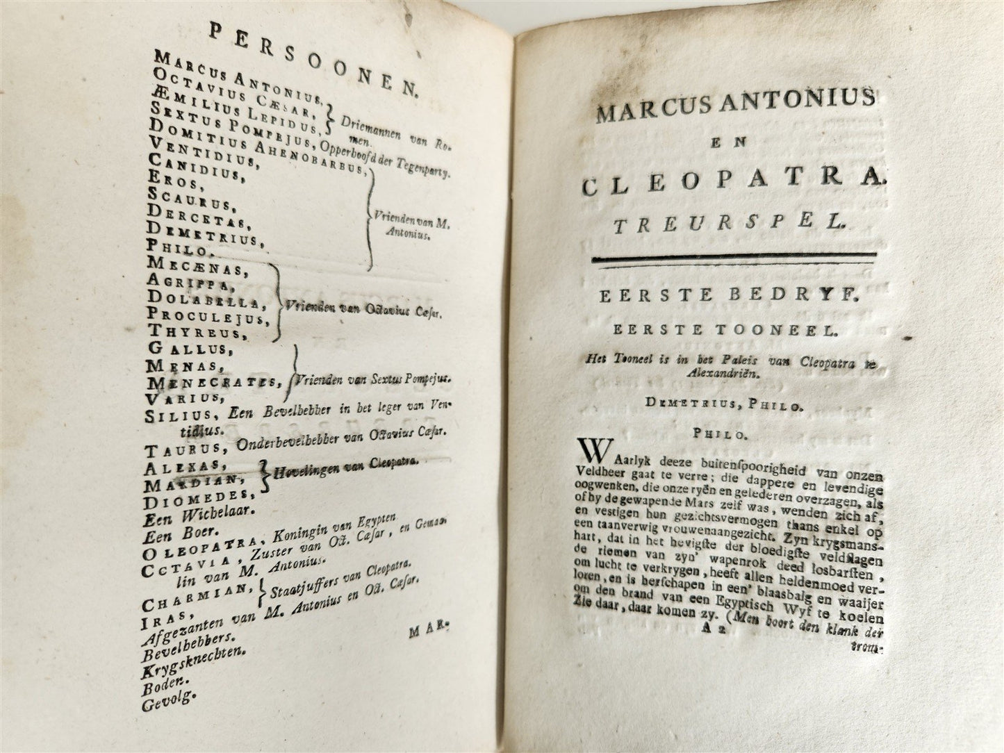 1778-1782 WILLIAM SHAKESPEARE's TOONEELSPELEN antique 4 VOLUMES in DUTCH