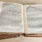 1743 DUTCH FRENCH DICTIONARY antique 2 FOLIO VOLUMES 18th CENTURY