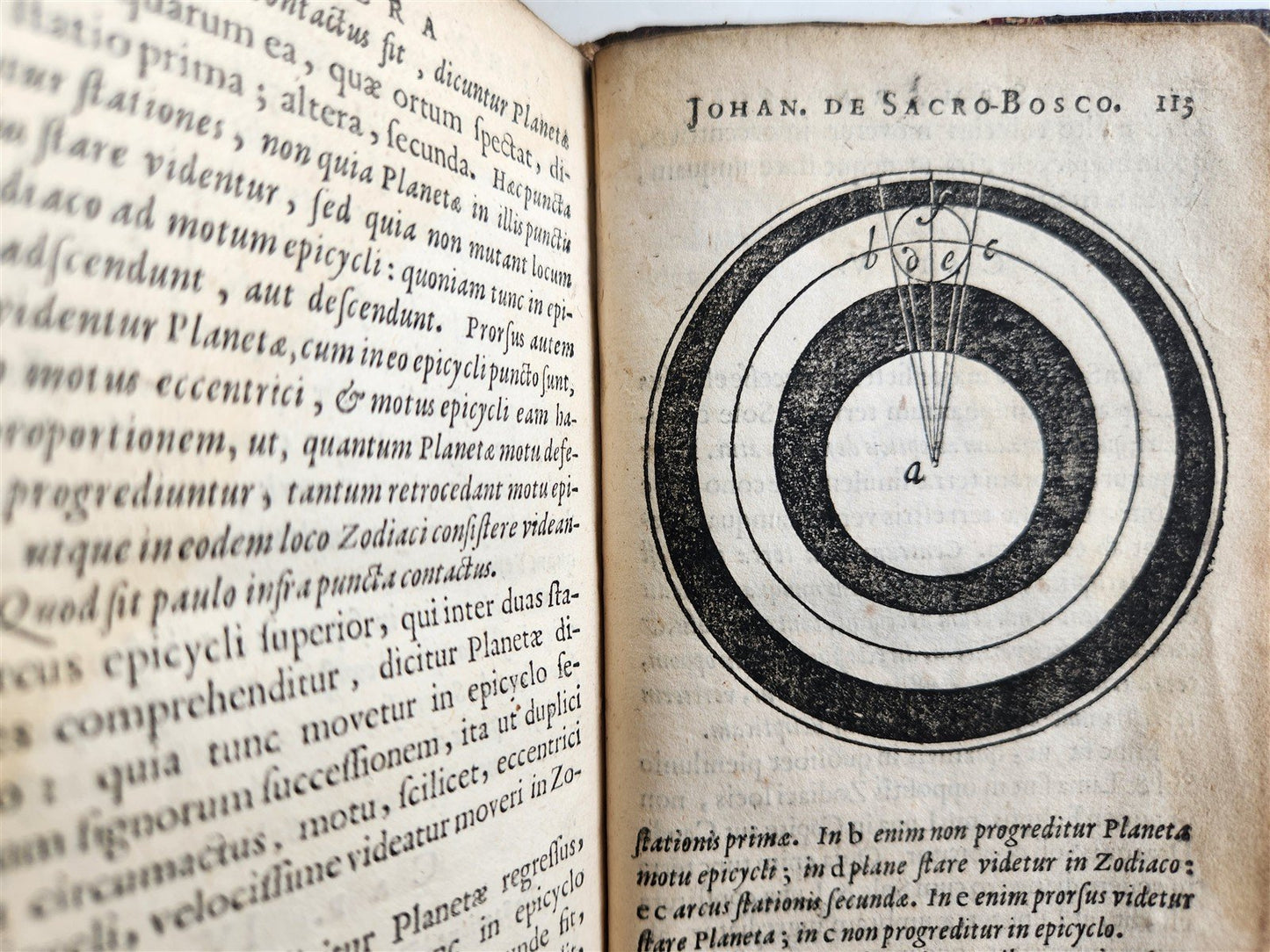 1656 SPHAERA by IOHANNES SACROBOSCO antique ILLUSTRATED astronomy