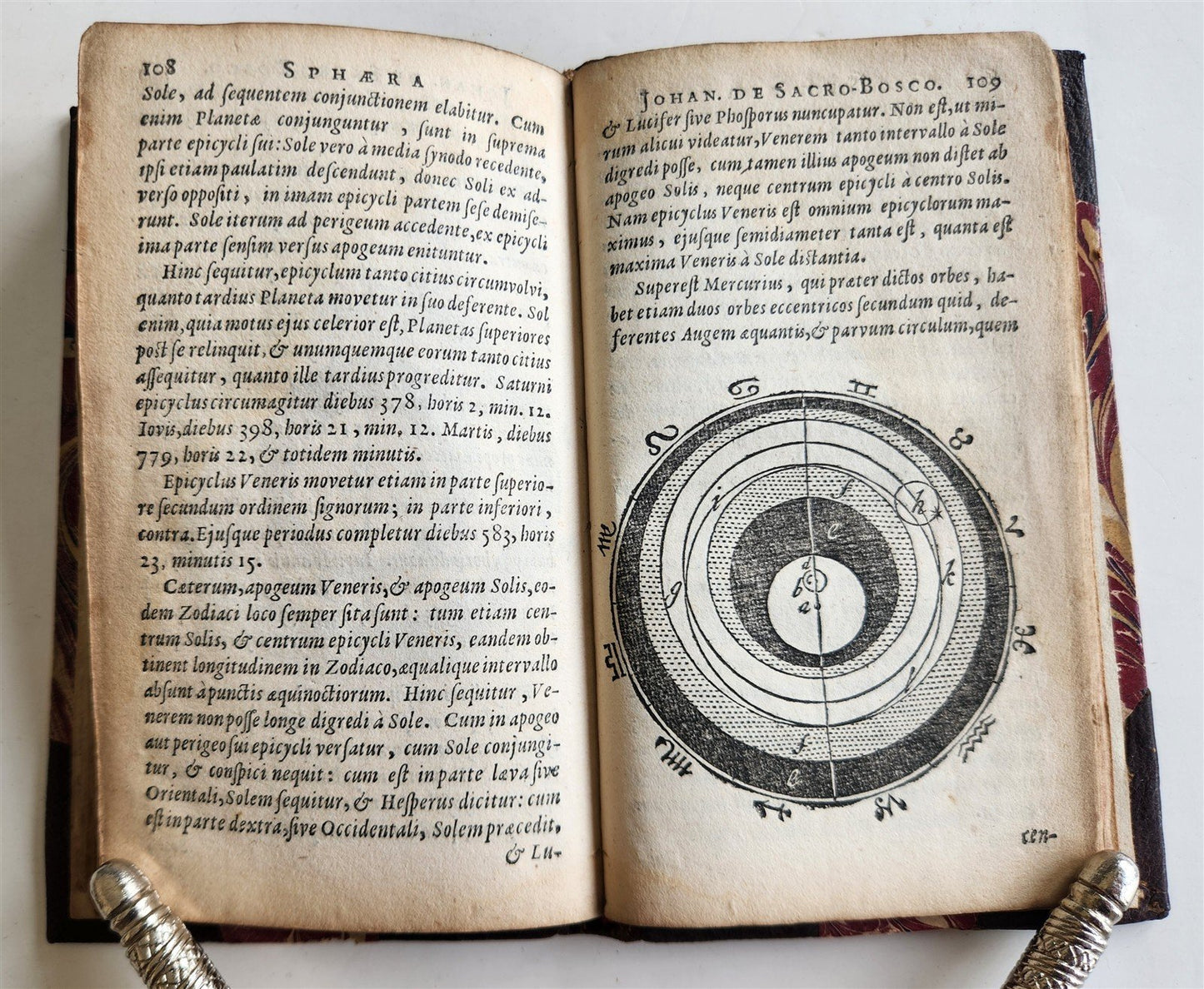 1656 SPHAERA by IOHANNES SACROBOSCO antique ILLUSTRATED astronomy